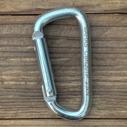 Sahas Steel Plain Gate Carabiner