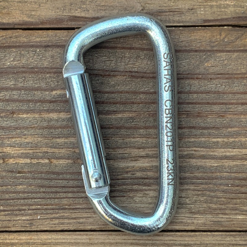 Sahas Steel Plain Gate Carabiner