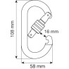 Camp Oval Standard Lock - SAHAS