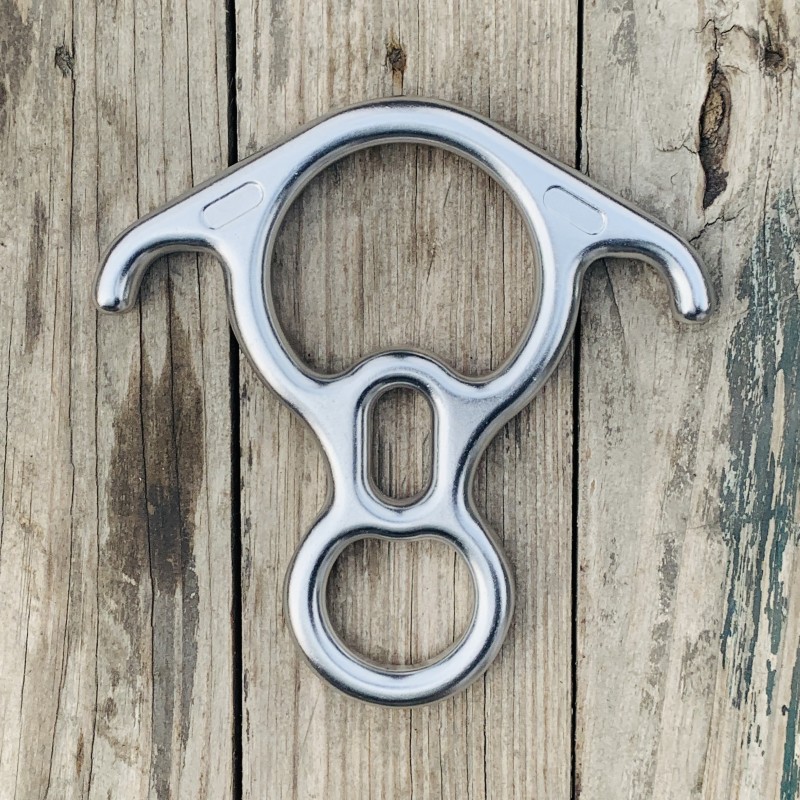 Sahas Belay Device FO8 with Ears - Aluminum