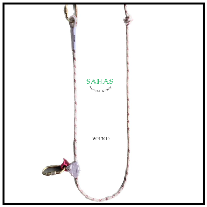 Sahas Work Positioning Twisted Rope Lanyard