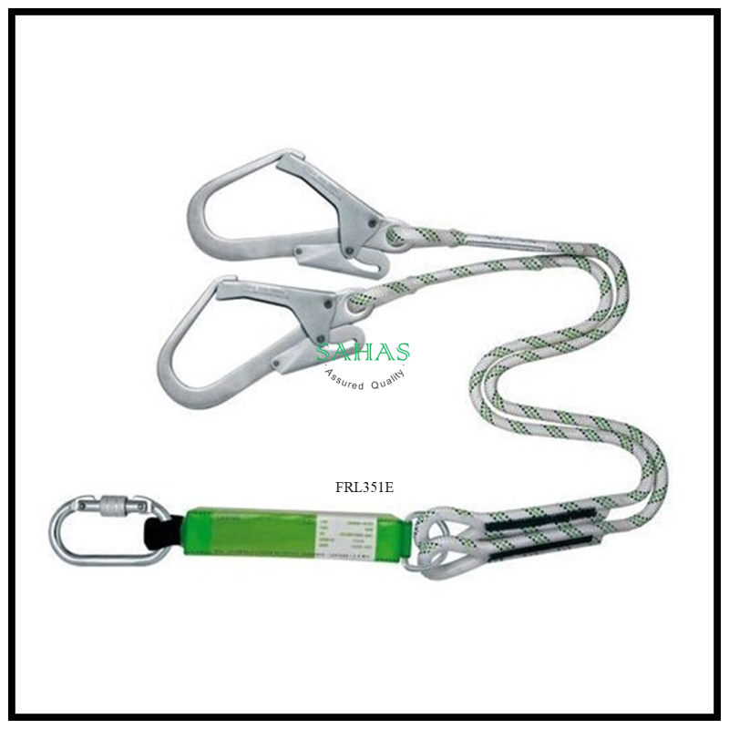 Sahas Forked Energy Absorbing Braided Rope Lanyard